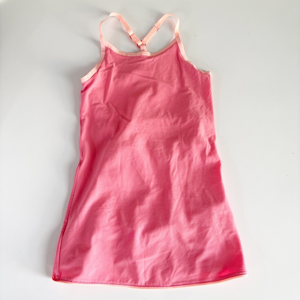 Outdoor Voices Girls Pink Adjustable Strap Sporty Exercise Dress XS 4/5